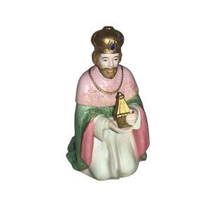 HOMCO Nativity Wiseman Kneeling Figurine 5604 Christmas Replacement 1995